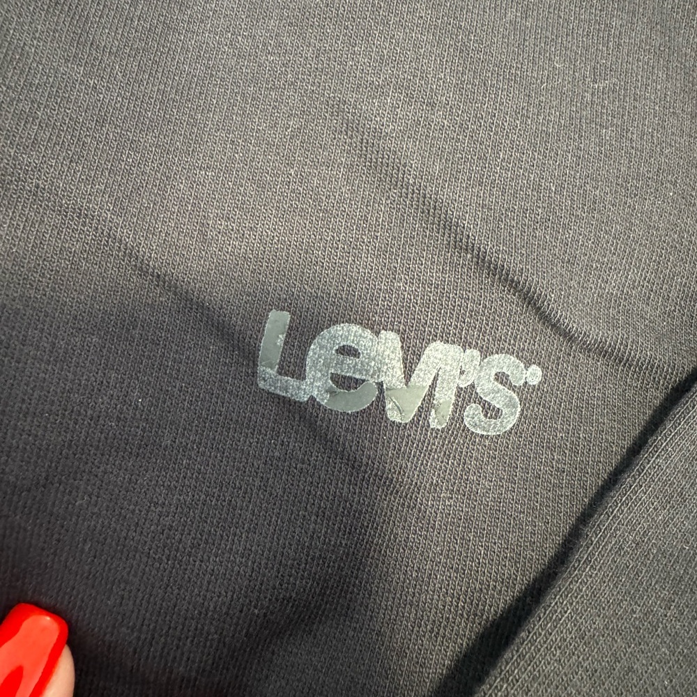 Levi's Charcoal Sweatshirt XXL (Tye dye print black/ gray)